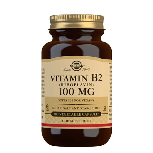 Solgar B2 Vitamin 100 Mg Riboflavin 100 Kapsler
