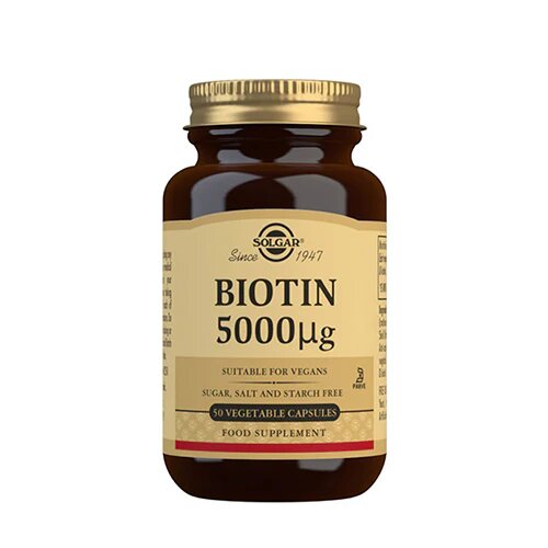 Solgar Biotin 5000 Ug 50 Kapsler