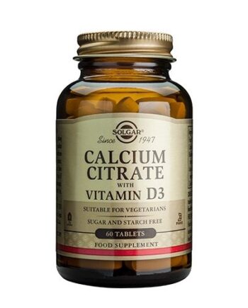 Solgar Calcium Citrate D3  60tab 92g