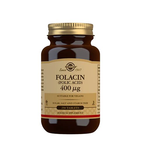 Solgar Folsyre 400 Mcg  Folacin  250 Tab