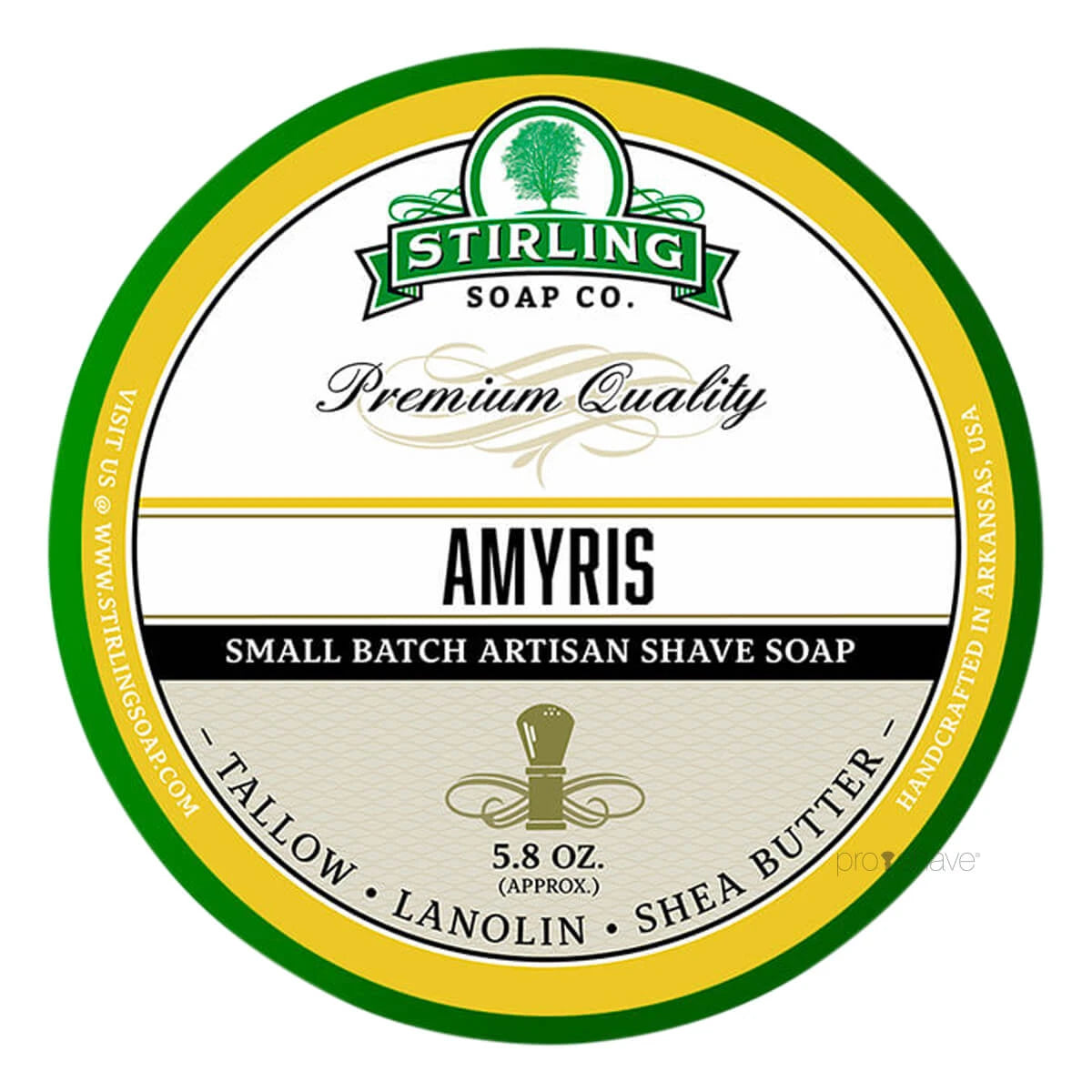 Stirling Soap Company Barbersæbe Amyris 170 Ml