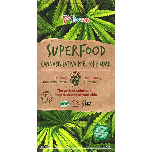 7th Heaven Ansigtsmaske Superfood Canabis Sativa 10 Ml