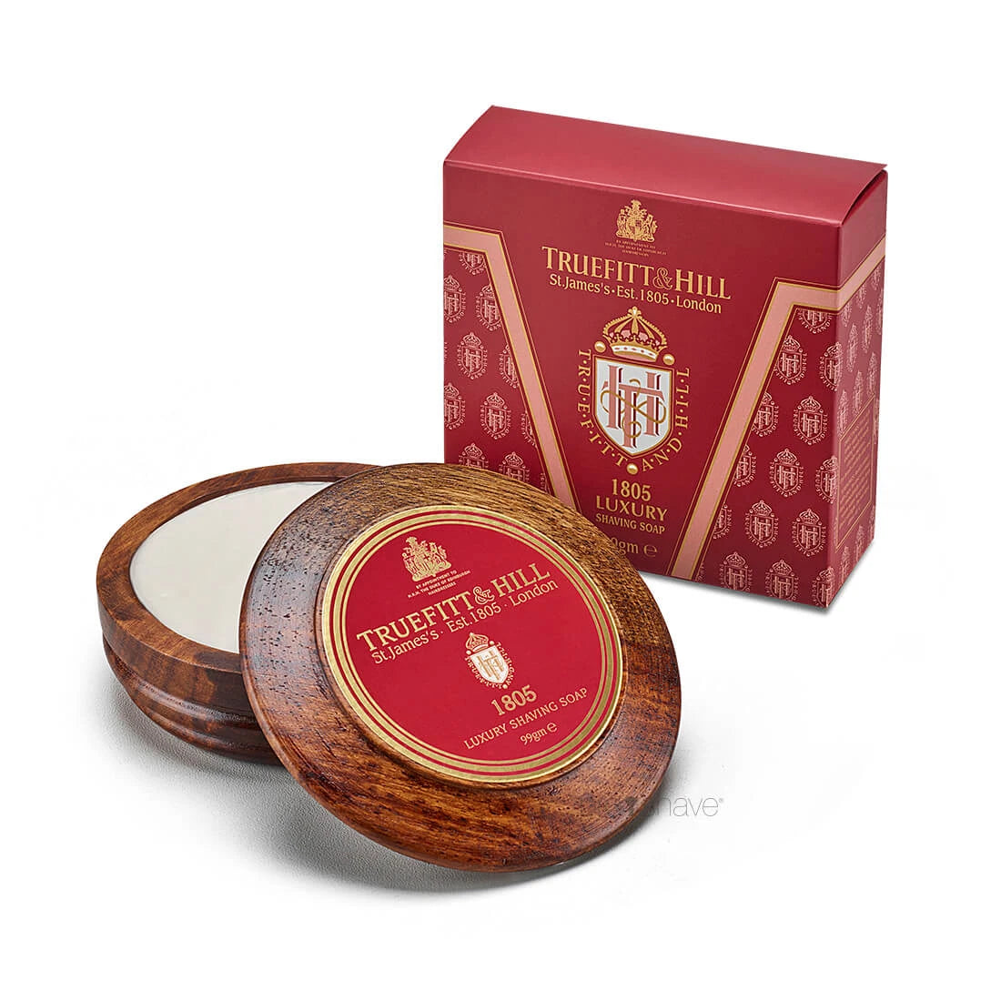 Truefitt   Hill Barbersæbe   Træskål  1805  99 Gr