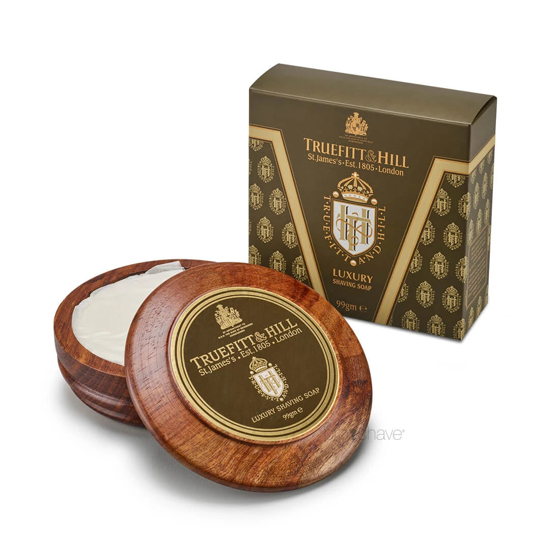 Truefitt   Hill Barbersæbe   Træskål  Luxury  99 Gr