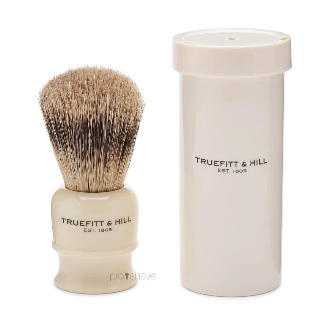 Truefitt   Hill Rejsebørste   Rør  Super Badger  Faux Ivory