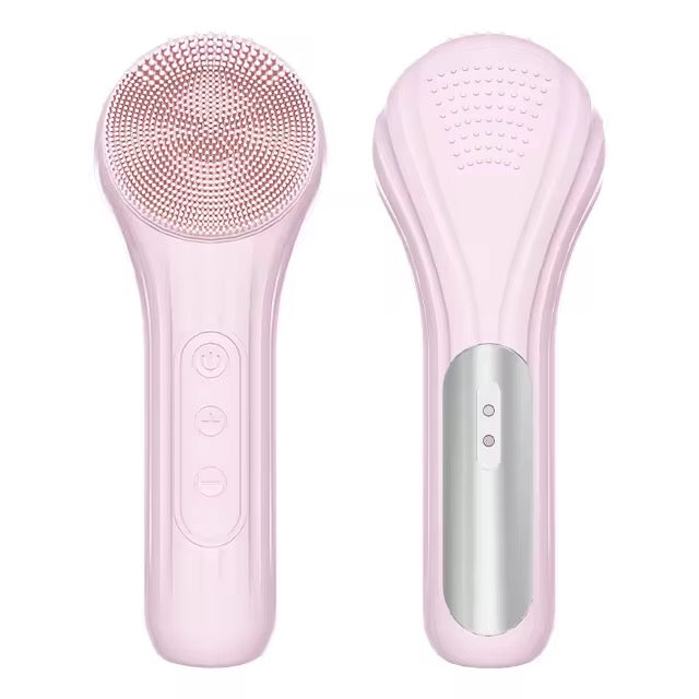 Ultrasonic Silicone Face Brush  Dybderens  Massage Og Glød   ét
