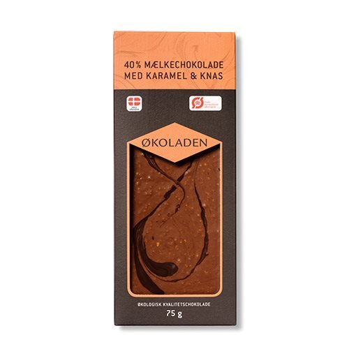 økoladen Chokolade Mælk Karamel Knas    75g