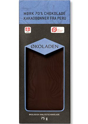 økoladen Chokolade Mørk 70     75g