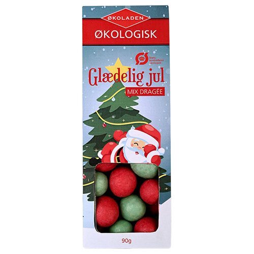 økoladen Glædelig Jul Mix Dragée    90g